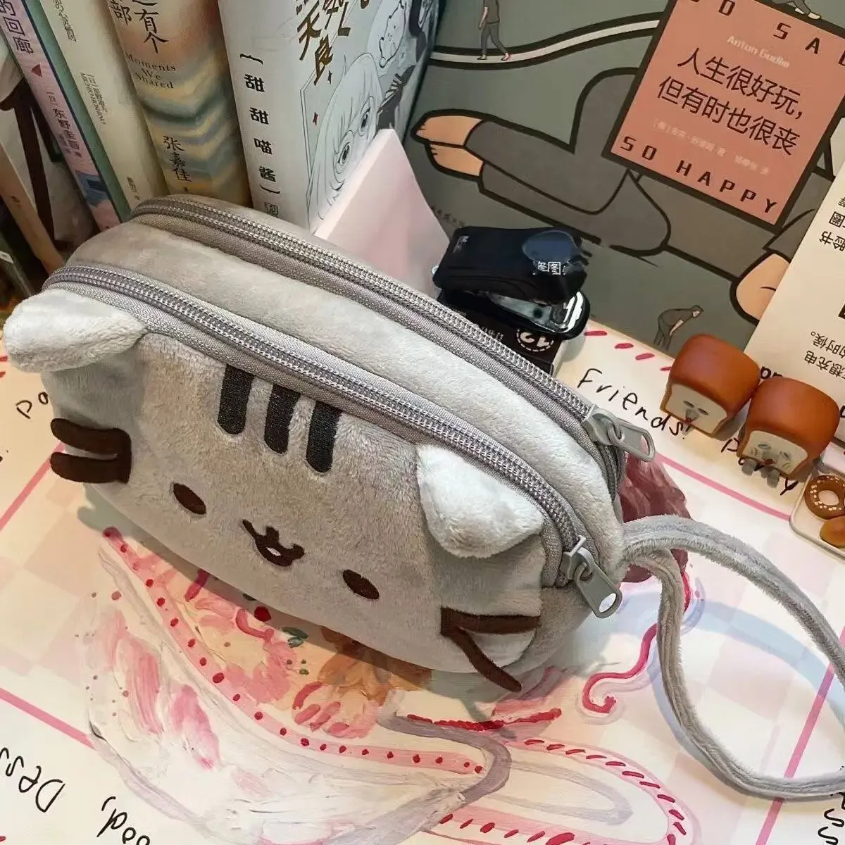 귀여운 푸쉰 뚱뚱이 고양이 캐릭터 필통 대용량 학생용  - Stationery Supplier 리뷰 및 가격