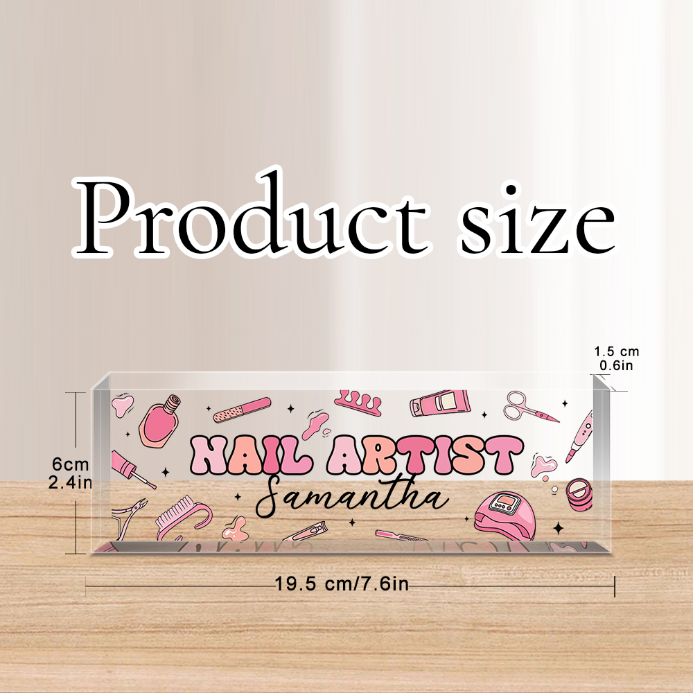 맞춤형 이름 아크릴 책상 명패, 개인 맞춤형 탁상 명판 - Desk Name Plate 리뷰 및 가격